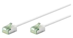 Goobay 74357 biely / Patch kábel / Cat 8.1 / U/FTP / Slim / 0,15 m (74357)