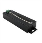 Exsys EXSYS EX-1170HMVS 10-portowy metalowy koncentrator USB 2.0, ochrona przeciwprzepięciowa 15KV