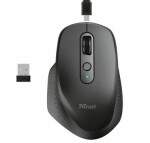 Trust Ozaa Rechargeable Wireless Mouse čierna / Bezdrôtová optická myš / 2400DPI / 2.4 GHz / USB (23812)