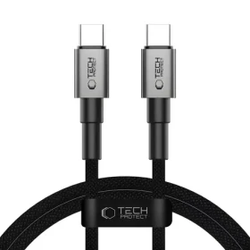 Tech-Protect UltraBoost DNA šedá / Kábel USB-C - USB-C / PD 60W/3A / 100 cm