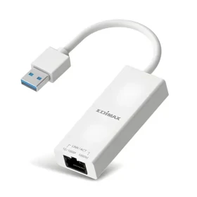 Edimax EU-4306 V2 biela / Sieťový adaptér / USB-A 3.2 / RJ45 10/100/1000 Mbps / PoE (EU-4306 V2)