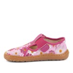 Dievčenské plátené barefoot prezuvky CANVAS T-BAR FLOWERS Froddo G1700439-4 - 36