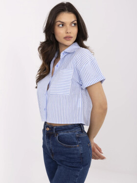 Košeľa NM KS KA 01148.50P bielo-modrá M/L