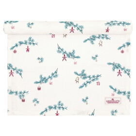 GREEN GATE Bavlnený behúň Juana White 140 x 45 cm