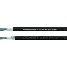 HELU 60219 vedenie ťažnej reťaze KOMPOSPEED 600-C 1 x 25 mm² čierna 100 m; 60219