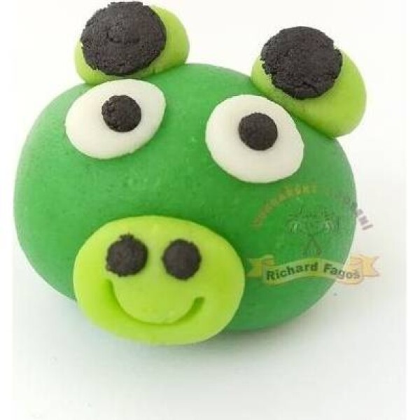 Figúrka na tortu Angry Birds prasa 2,5x4,5 cm z kokosovej hmoty - Fagos - Fagos