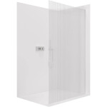 CERANO - Sprchová zástena Walk-in Crystal Ľ/P - 8 mm - bezvzperový systém - chróm, ryhované sklo - 160x200 CER-8050BD6770