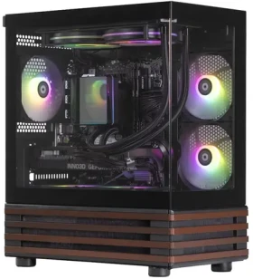 Thermaltake LCGS View 170WS čierna/drevo / Herné PC / Intel Core i5-14400F / 16GB RAM / 1TB SSD / RTX 5060 8GB / W11H (LCGS00001)