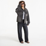 Bunda Carhartt WIP Helston Jacket UNISEX Black Destroy Wash, Splatter XS
