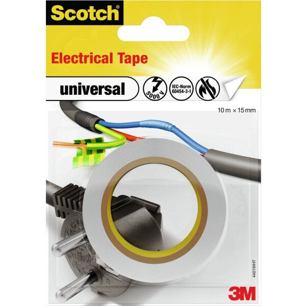 3M universal 4401WHT izolačná páska Scotch® biela (d x š) 10 m x 15 mm 1 ks; 4401WHT