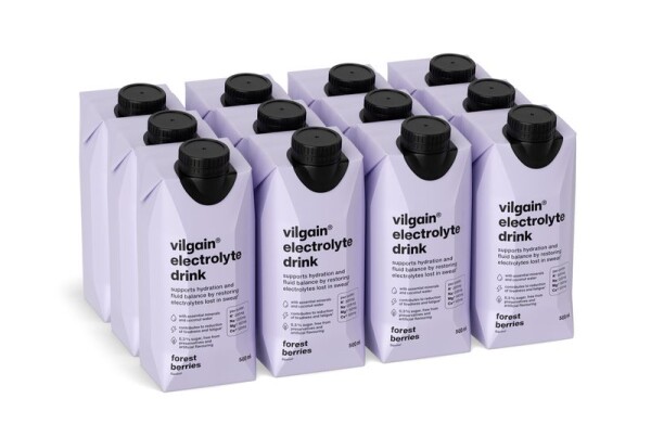 Vilgain Electrolyte Drink – 12× lesné plody 500 ml