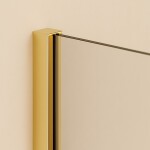 H K - PURE WALL F1 40 Sprchová zástena WALK IN 40x200, 8 mm sklo, zlatá PUREWALLF140/GOLD