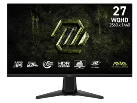 27" MSI MAG 275QF E20 čierna / Herný monitor / QHD / IPS / 200Hz / 0,5ms / HDMI+DP / VESA (MAG 275QF E20)