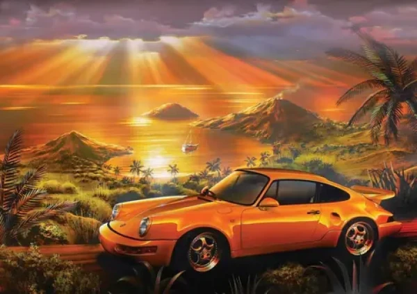 ART PUZZLE 5406 Puzzle Žlté Porsche