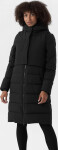 Dámsky prešívaný kabát 4F H4Z22-KUDP008 čierny Černá
