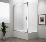 POLYSAN - DEEP obdĺžniková sprchová zástena 1400x750 L/P varianta,číre sklo MD1416MD3116