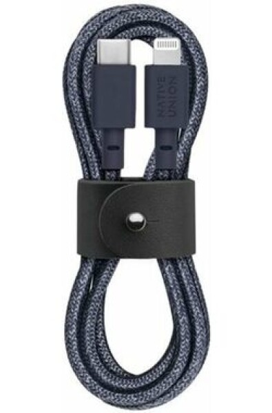 Native Union Belt dátový kábel USB-C - Lightning 1.2m modrá / 1.2m (BELT-CL-IND-2-NP)