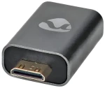 Nedis Adaptér mini HDMI(M) - HDMI(F) sivá / Adaptér / High Speed s Ethernetom (CVTB34906GY)
