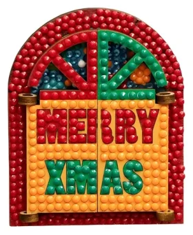2KIDS TOYS Diamantové maľovanie Magnetka Okno Merry Christmas