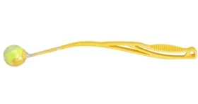 HUHUBAMBOO Hádzacia hračka s tenisákom 68 cm žltá / Aport a preťahovanie (356956)