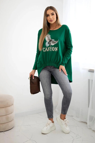 Dámska blúzka s orlom a zelenou farbou Canyon UNI