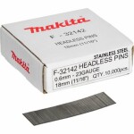 Makita F-32142 Klince nastreľovacie nerezové / 23G / dĺžka 18 mm / 10000 ks (F-32142)