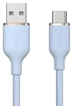 Devia Jelly Series modrá / Nabíjací kábel / USB-A - USB-C / 1,2 m / silikónový (6938595386633)