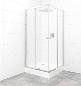 SAT - Set sprchovacieho kúta a vaničky, štvorec 90x90 cm Multi Basic SIKOBKMUQ90CRT SIKOBKMUQ90CRT
