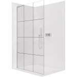 CERANO - Sprchová zástena Walk-in Onyx L-ľavá vzpera - 8 mm - chróm, industriálne sklo - 90x200 CER-8050BD1321