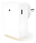 HAMA LED nočné svetlo biela / Nočné/orientačné LED svetlo / do zásuvky / súmrakový senzor / USB-A + USB-C