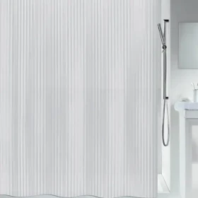 Spirella TWILL sprchový záves 120 x 200 cm biely / PEVA (7610583058430)