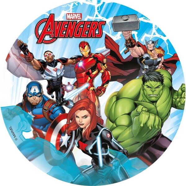 Fondánový papier Avengers Marvel 15,5 cm - Dekora - Dekora