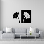 Veselá Stena Samolepka Margaréty Farba: fialová, Veľkosť: 60 x 43 cm