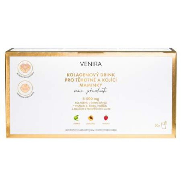 Venira Premium kolagénový drink pre tehotné a dojčiace mamičky mix 3 príchutí 30 x 10,8 g