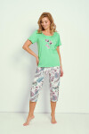 Taro Lia 3344 cr/r M-XL W25 dámske pyžamo zelená L