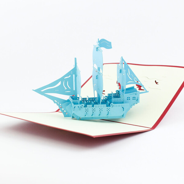 Veselá Stena 3D prianie Tyrkysová loď