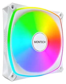 Montech RX120 PRO biela / Ventilátor / 120 mm / ARGB / PWM / Reverse (RX120 PRO WHITE)