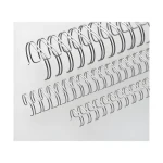 EuroSupplies Kovové chrbty (3/1") 9,5 mm strieborné / Chrbty / pre 51-65 listov 80 g papiera / 100 ks