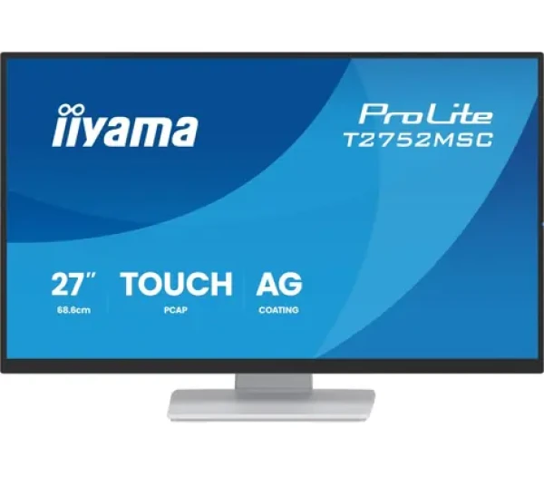 27" IIYAMA ProLite T2752MSC-W1AG biela / LED / IPS Touch / 1920 x 1080 / 16:9 / 5 ms / 1000:1 / 400cd-m2 / VESA (T2752MSC-W1AG)