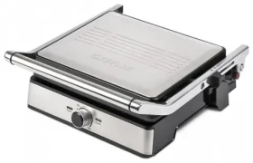 G3Ferrari G10161 strieborná / Kontaktný gril / 2000 W / Doska 29x24 cm / Regulácia teploty (8056095878514)