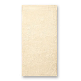Veľký bambusový uterák unisex (mandľový) 70 x 140 cm