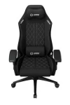 LORGAR CHA41 čierno-biela / Herná stolička / ergonomická / prešívaná látka odolná škvrnám (LRG-CHA41-BK-WH)