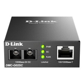 D-Link D-Link Gigabit Konverter DMC-G02SC/E, 10 konvertor médií; DMC-G02SC/B
