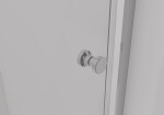 CERANO - Sprchové posuvné dvere Varone POINT Ľ/P - 6 mm - chróm, transparentné sklo - 130x195 CER-DY505-130-195