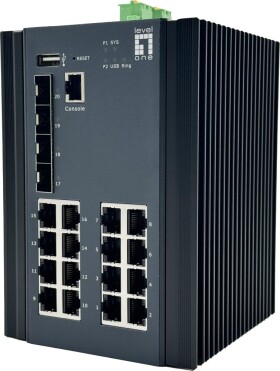 LevelOne Switch 20x GE IGU-2071 16x 1GbE,4x 2.5GbE SFP sw