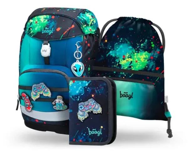 BAAGL SET 3 Airy PLUS Chill: batoh, peračník, vrecko (A-36093)