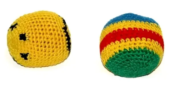 Hakysák loptička footbag háčkovaná
