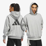 Mikina adidas Basketball Fleece Hoodie (Gender Neutral) Medium Grey Heather M