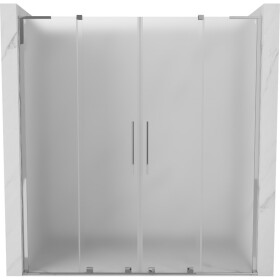 MEXEN/S - Velar L Duo posuvné sprchové dvere 200, dekor, chróm 871-200-003-32-01