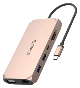Orico USB-C dokovacia stanica 12v1 (Orico-XCR-X22-RG-BP) / Dokovacia stanica / 4X USB-A / USB-C PD 100W / HDMI 4K 30Hz (ORICO-XCR-X22-RG-BP)